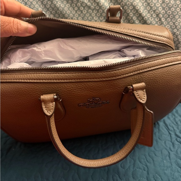 Coach Outlet Rowan Large Satchel Bag - NEVER USED and has original stuffing - Picture 5 of 7